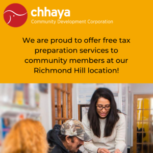 We are proud to offer free tax preparation services to community members at our Richmond Hill Location